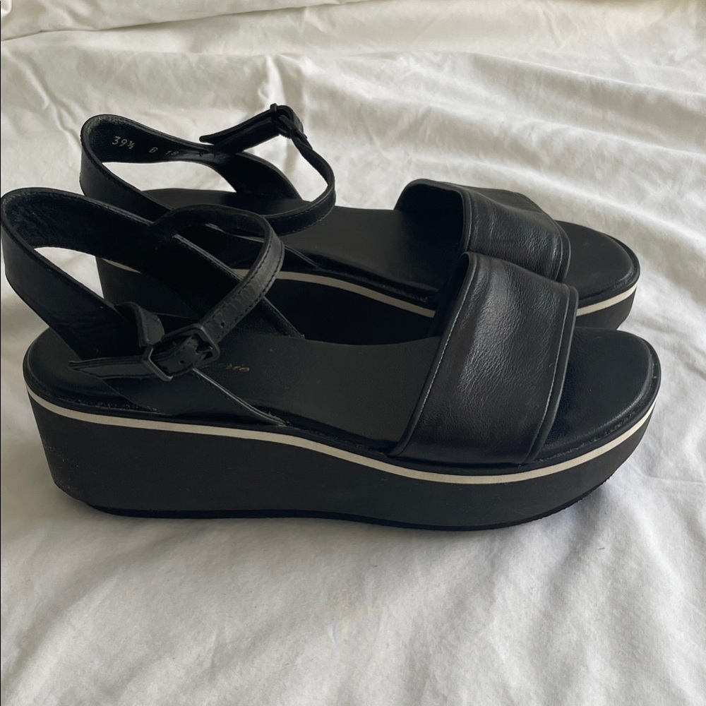 Robert Clergerie Black Platform Sandals